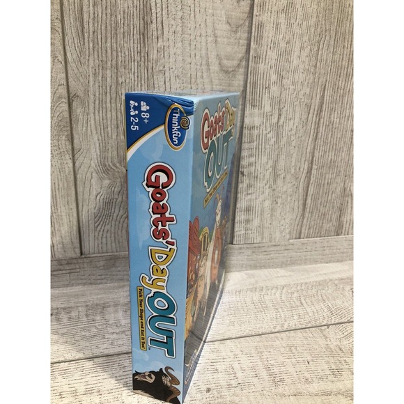 Goat's Day Out Board Game Pick Shape Eat It Too 8+ Think Fun 2022 New Sealed - Picture 2 of 5
